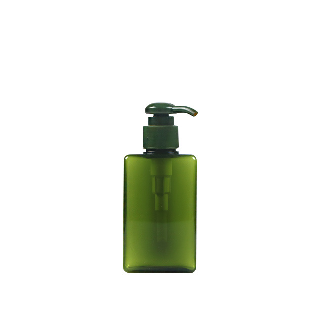 Custom Shampoo Bottle Green Color 100ml Plastic Hotel Shampoo Bottles