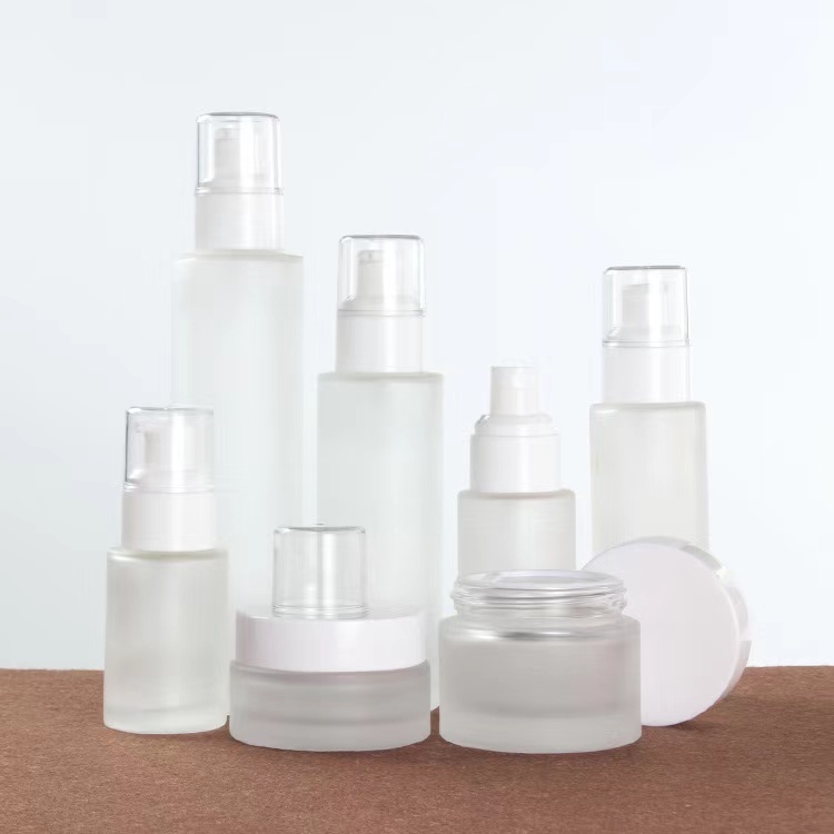 20ml 30ml 50ml 60ml 80ml 100ml 120ml White Glass Lotion Bottle