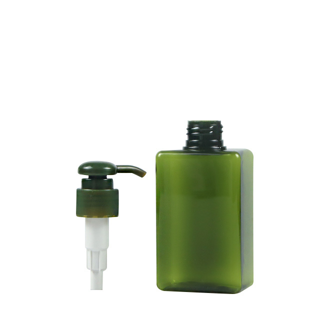 Custom Shampoo Bottle Green Color 100ml Plastic Hotel Shampoo Bottles