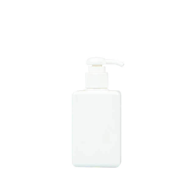 Mini Square Shape White Color Plastic Empty Shampoo Bottles