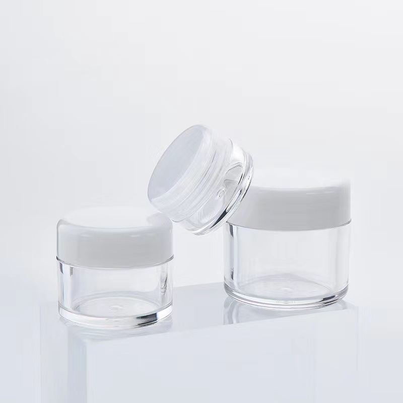 Mini 5g Empty Cosmetic Cream Containers Jar Mockup with Lid