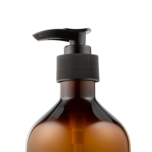 300ml 500ml Amber Color Plasitc Shampoo Bottle Hotel shampoo
