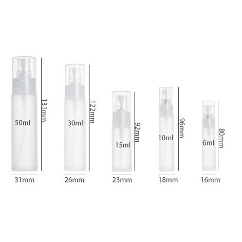 10ml 15ml 20ml Mini Plastic Spray Bottles Bulk for Perfume