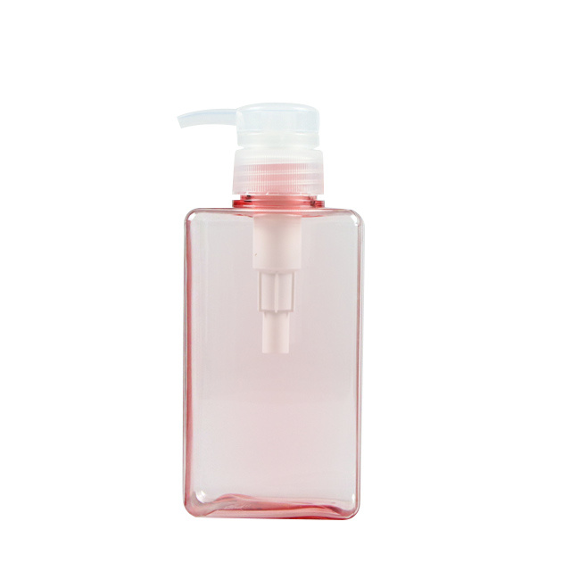 Refillable Shampoo Bottles Plastic Pink Color Lotion Bottles