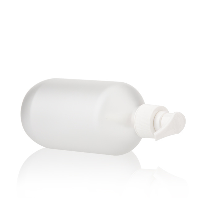 Clear Matte Finish Round Shampoo Bottle 300ml Shampoo Bottle