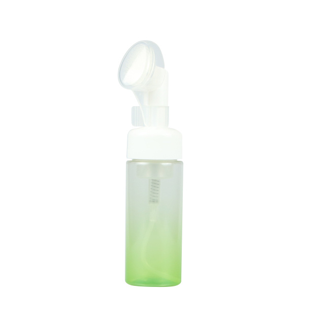 Custom Green Color Empty Foaming Pump Bottles with Brush Wholesale