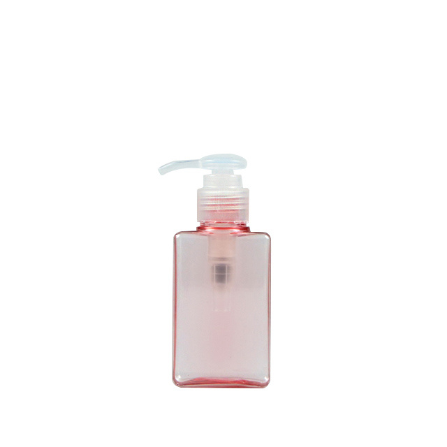 100ml Pink Color Empty Refillable Shampoo Bottles with Lotion Pump