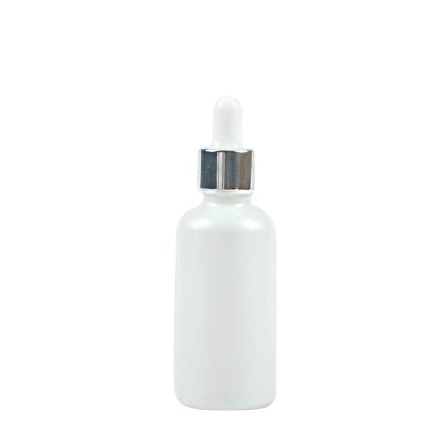 Frosted White Glass Eye Dropper Bottles Essential Oil Packaging