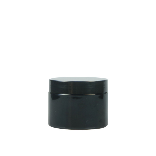 Skin Face Cream Black Plastic Pet Cream Jars 100g 200g 150g