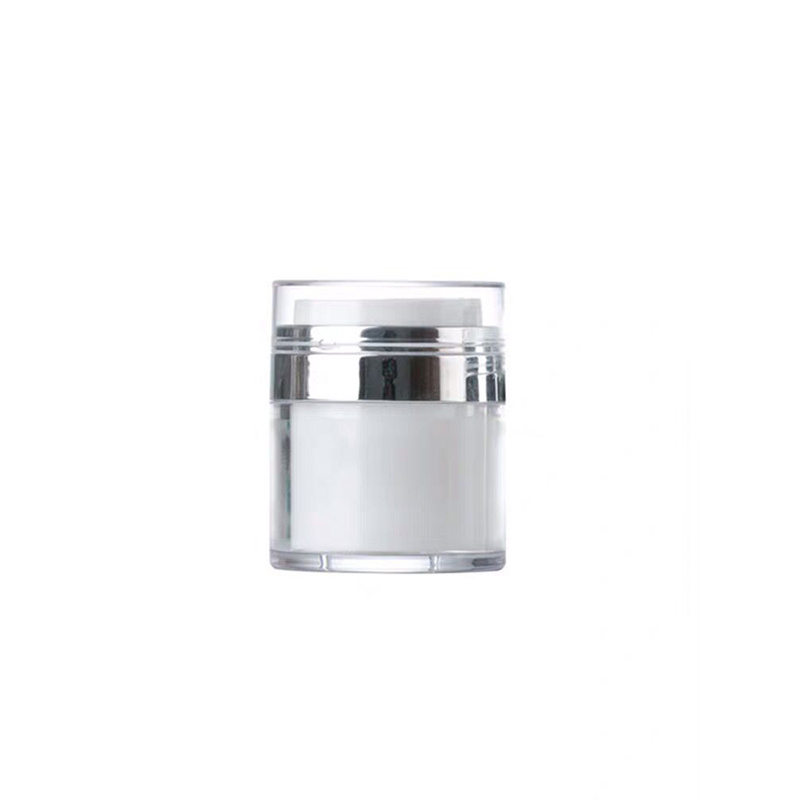 Wholesale Airless Pump Jar 15g 30g 50g Silver Ring Empty Jar