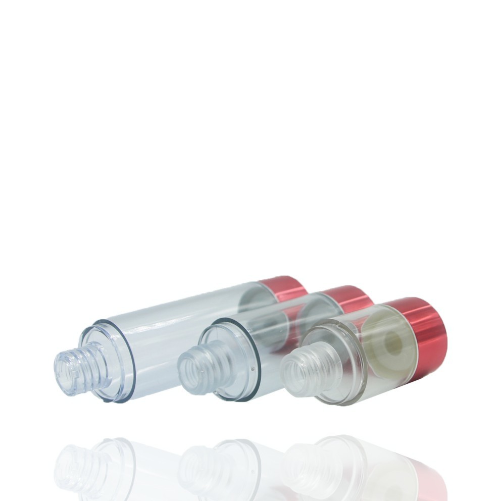 30ml 50ml Red Color Cosmetic Packaging Airless Pump Bottles