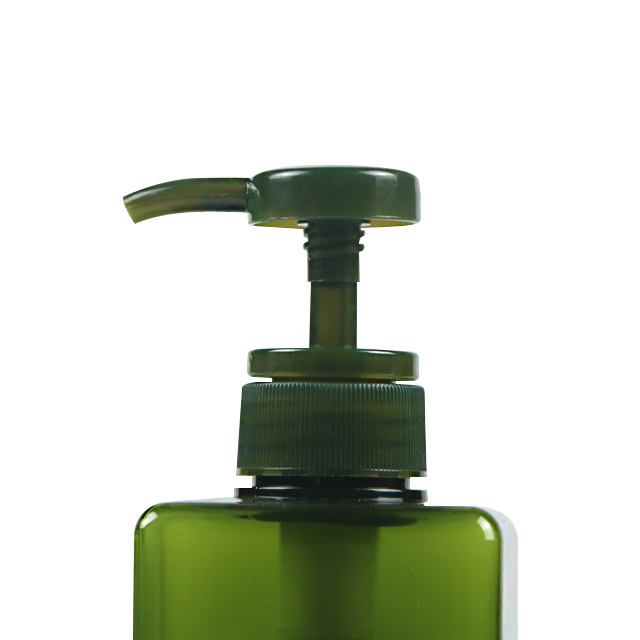 Recycle Shampoo Bottles Green Color 450ml Plastic Lotion Bottles