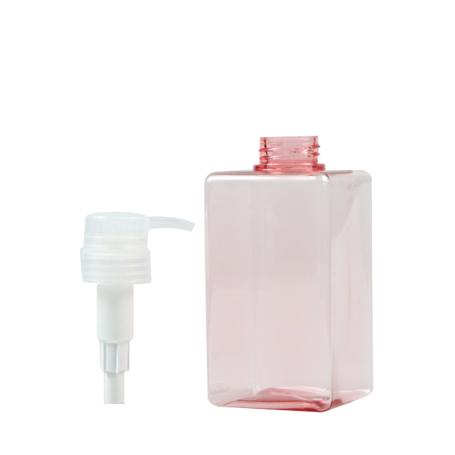 Refillable Shampoo Bottles Plastic Pink Color Lotion Bottles