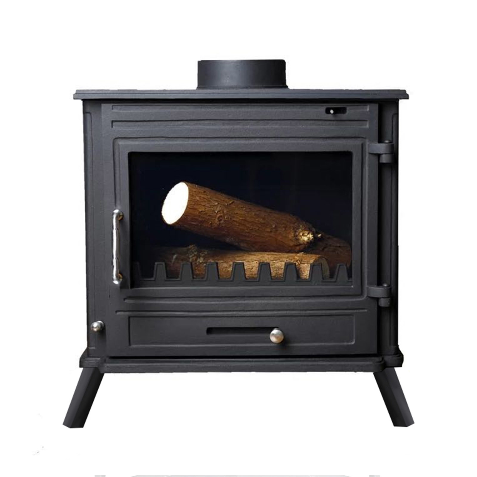 Wood heating furnace