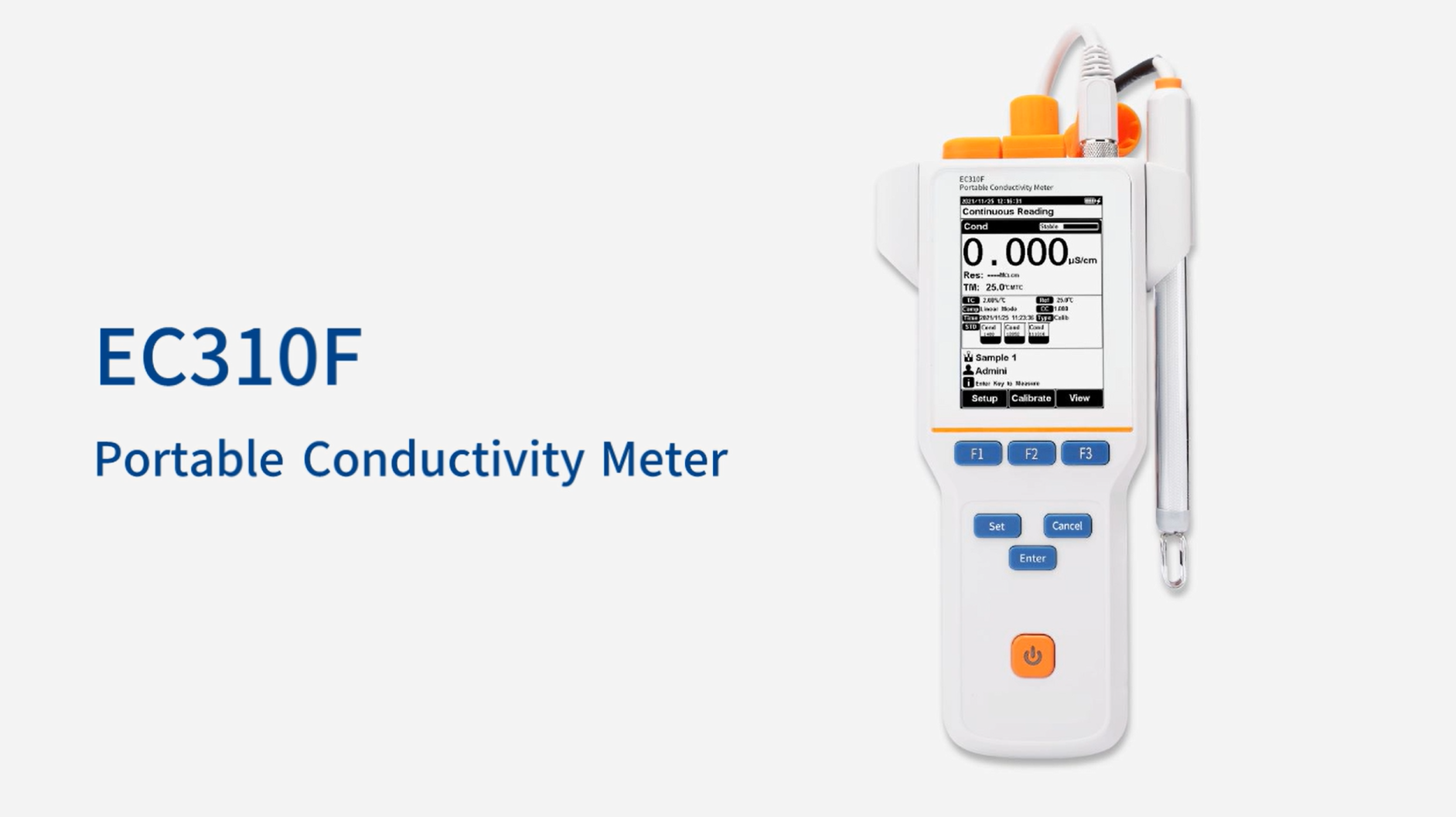 EC310F Conductivity Meter operation, measurement, calibration and maintenance