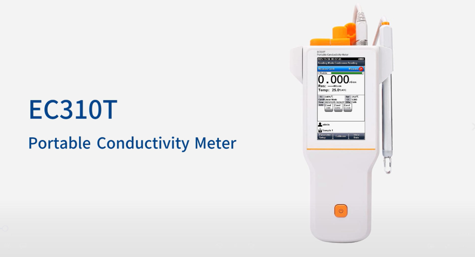 EC310T conductivity meter operation, measurement, calibration &maintenance