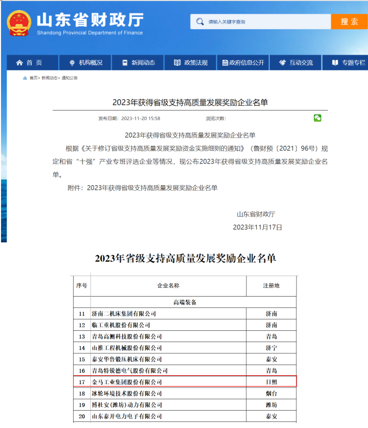 金马集团再传捷报