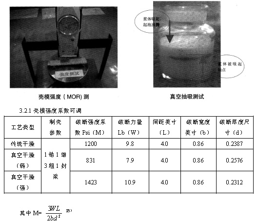 熔模铸造真空陶壳快速干燥工艺