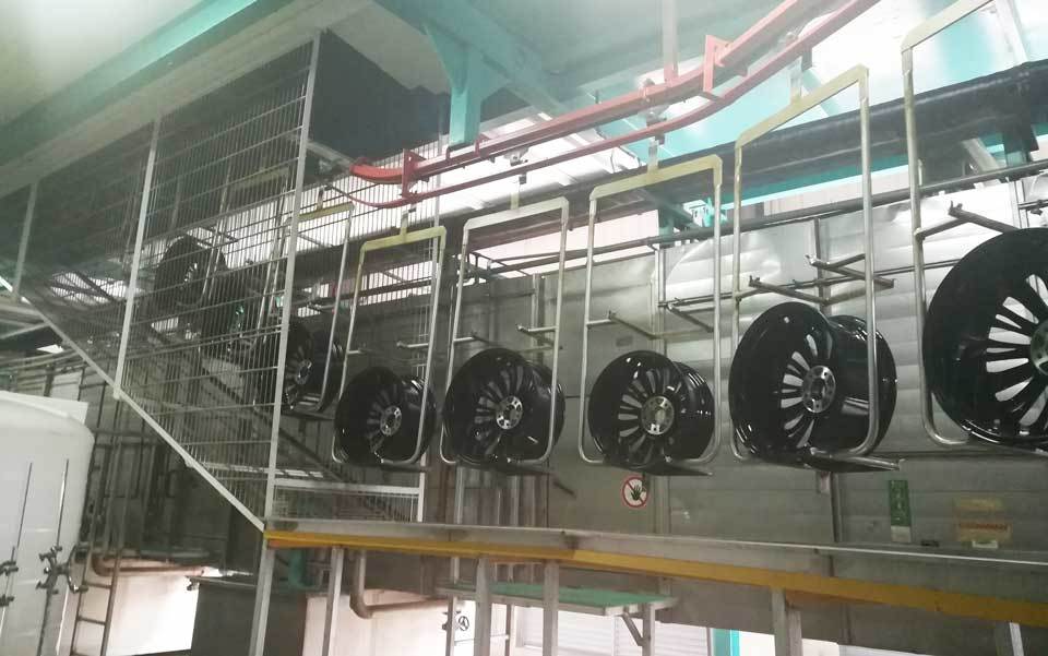 汽车轮毂喷涂