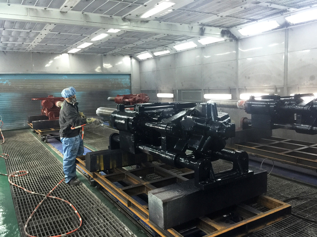 crane spraying production line