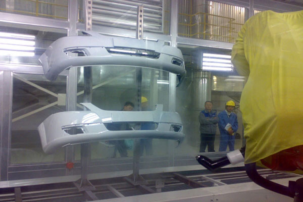 car bumper spraying production line