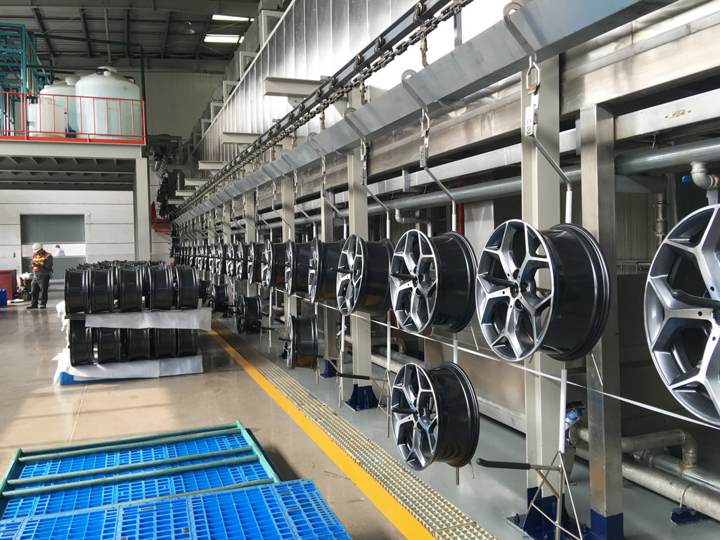 wheel hub spraying production line