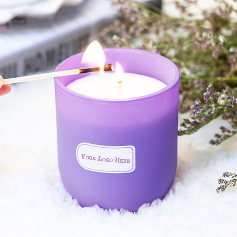 Glass Candle - Round Cup (Frosted)
