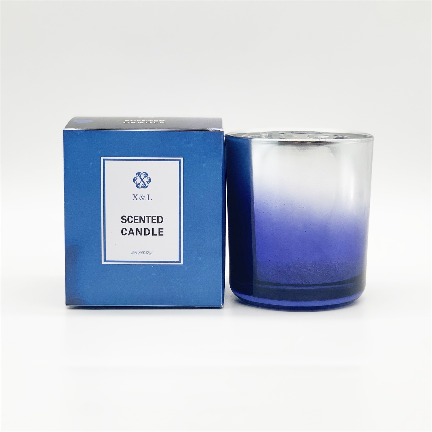 Glass candle - Round Cup (gradient)