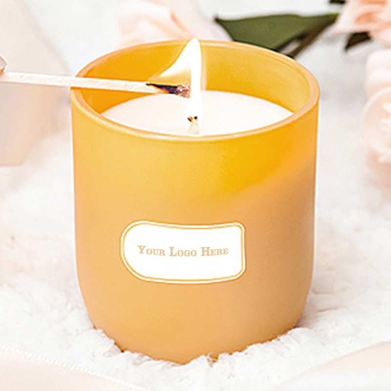 Glass Candle - Round Cup (Frosted)