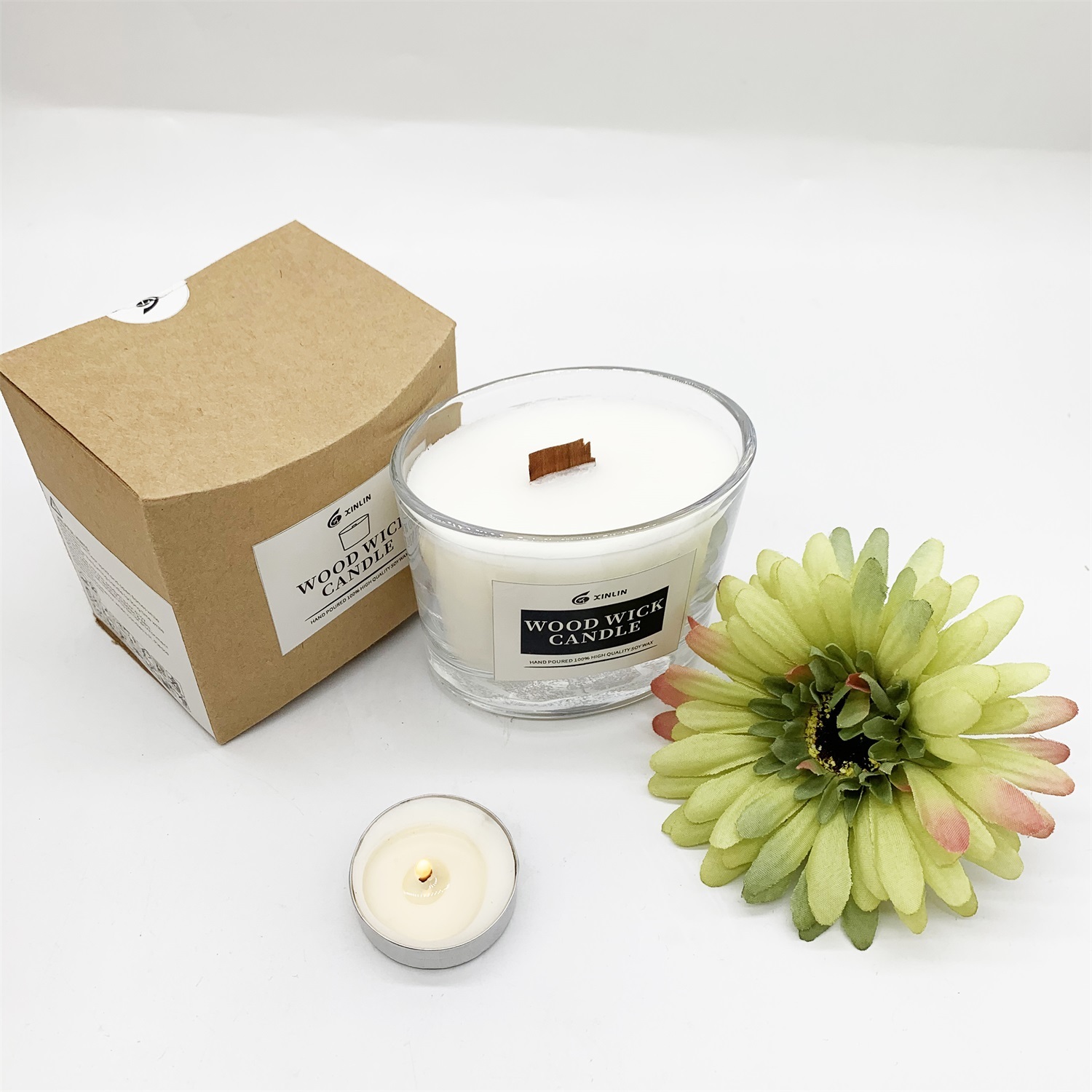 Glass Candle - Round Cup (Glass)