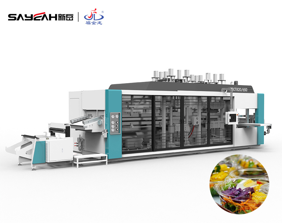 FSCT820/650 SERIES Intelligence Pressure and Vacuum Multi-Station Thermoforming Machine