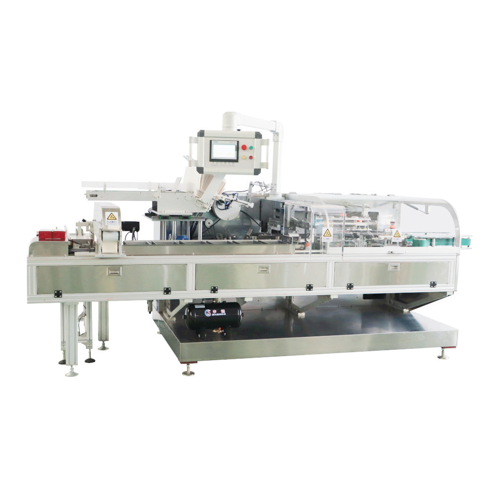 Automatic Horizontal Cartoning Machine for Combination of Tuck Closure and Hot Glue Closure