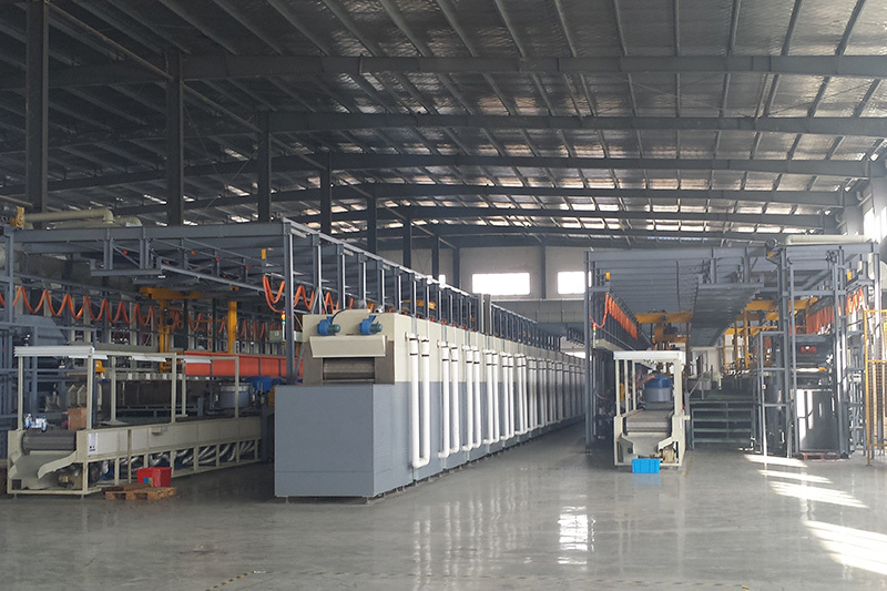 Fully automatic gantry barrel plating production line