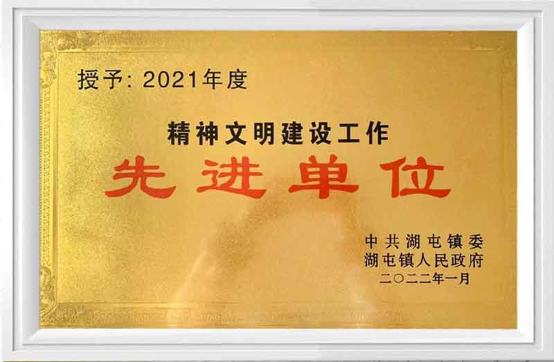 2021年度精神文明建设工作先进单位