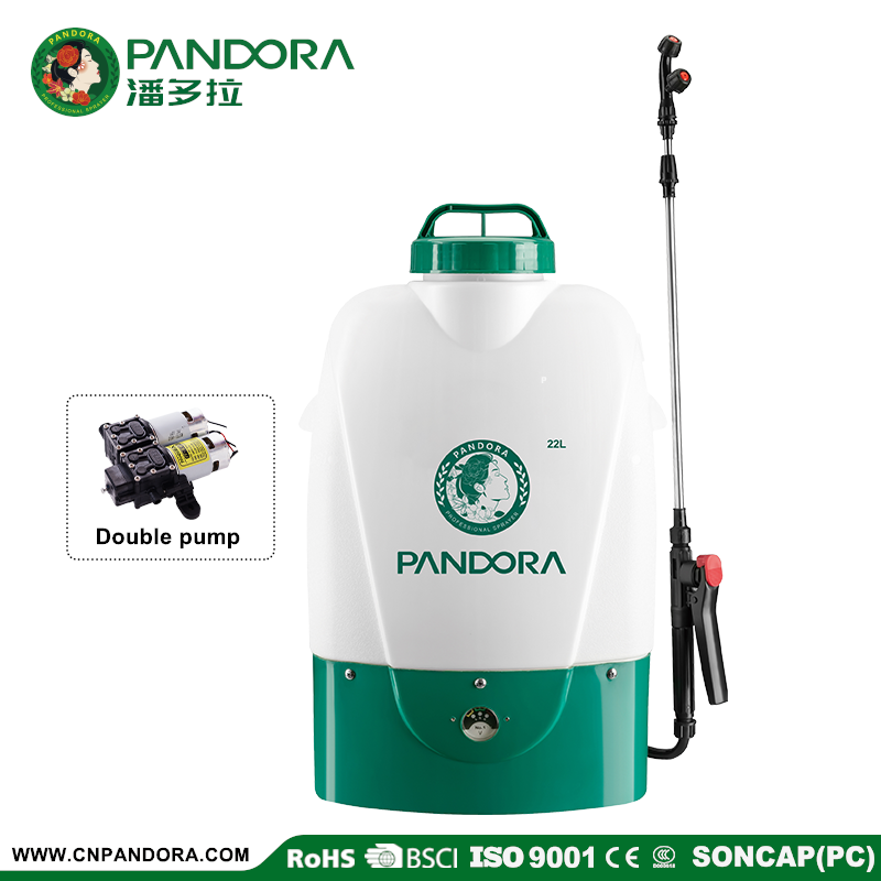 22L Agriculture Knapsack Double Pump Electric Sprayer