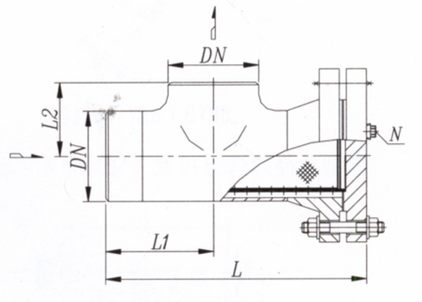 三通加长型对焊连接式（SBY-IVL型）