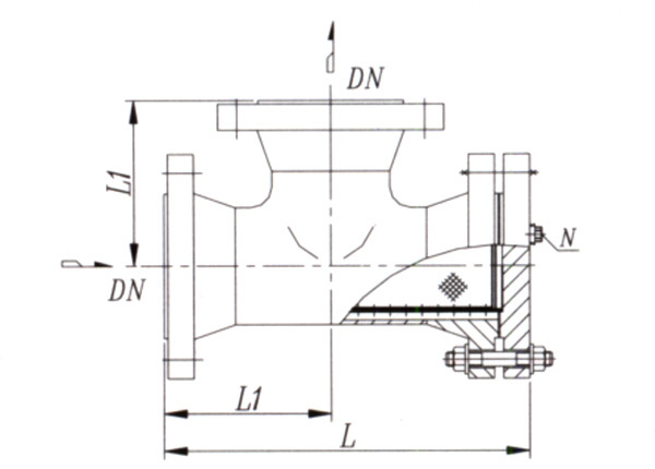 Three-way Flange Connection (SBY-IV-T)