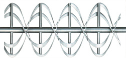The spiral strip type mixer