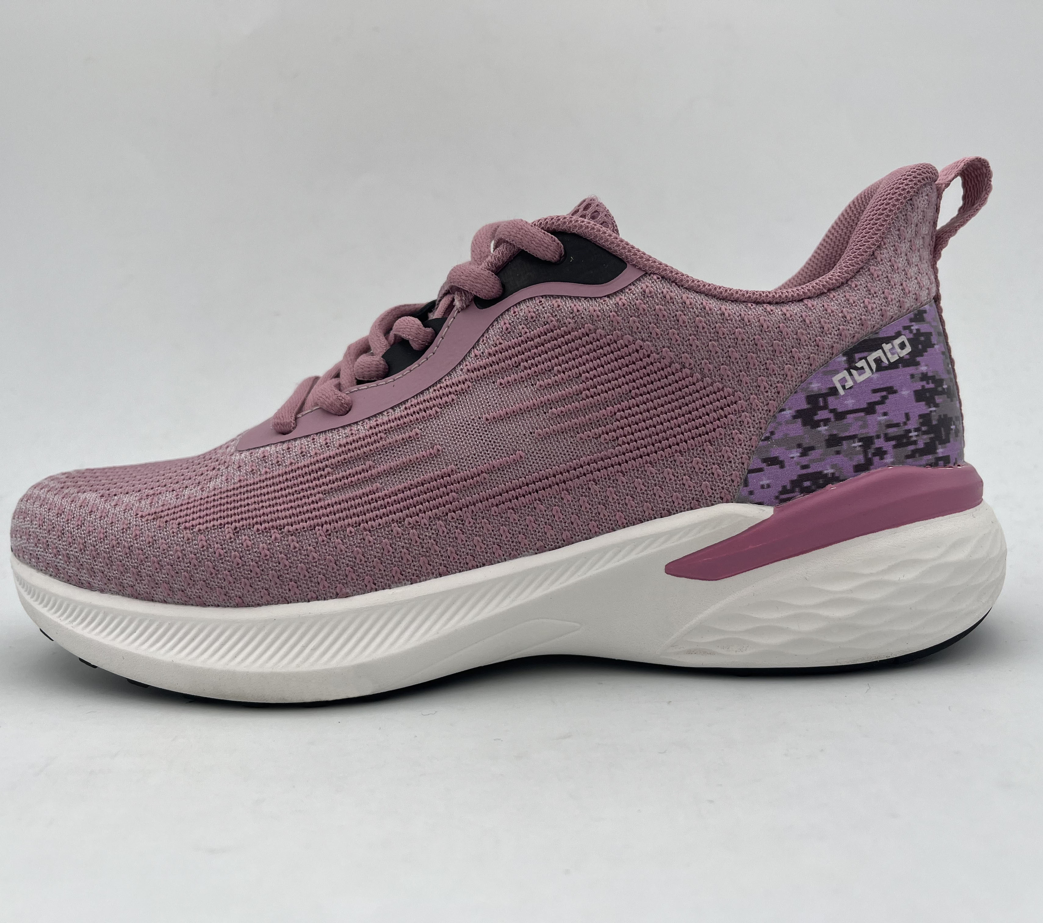 S22007 breathable mesh upper material soft elastic band sport shoes