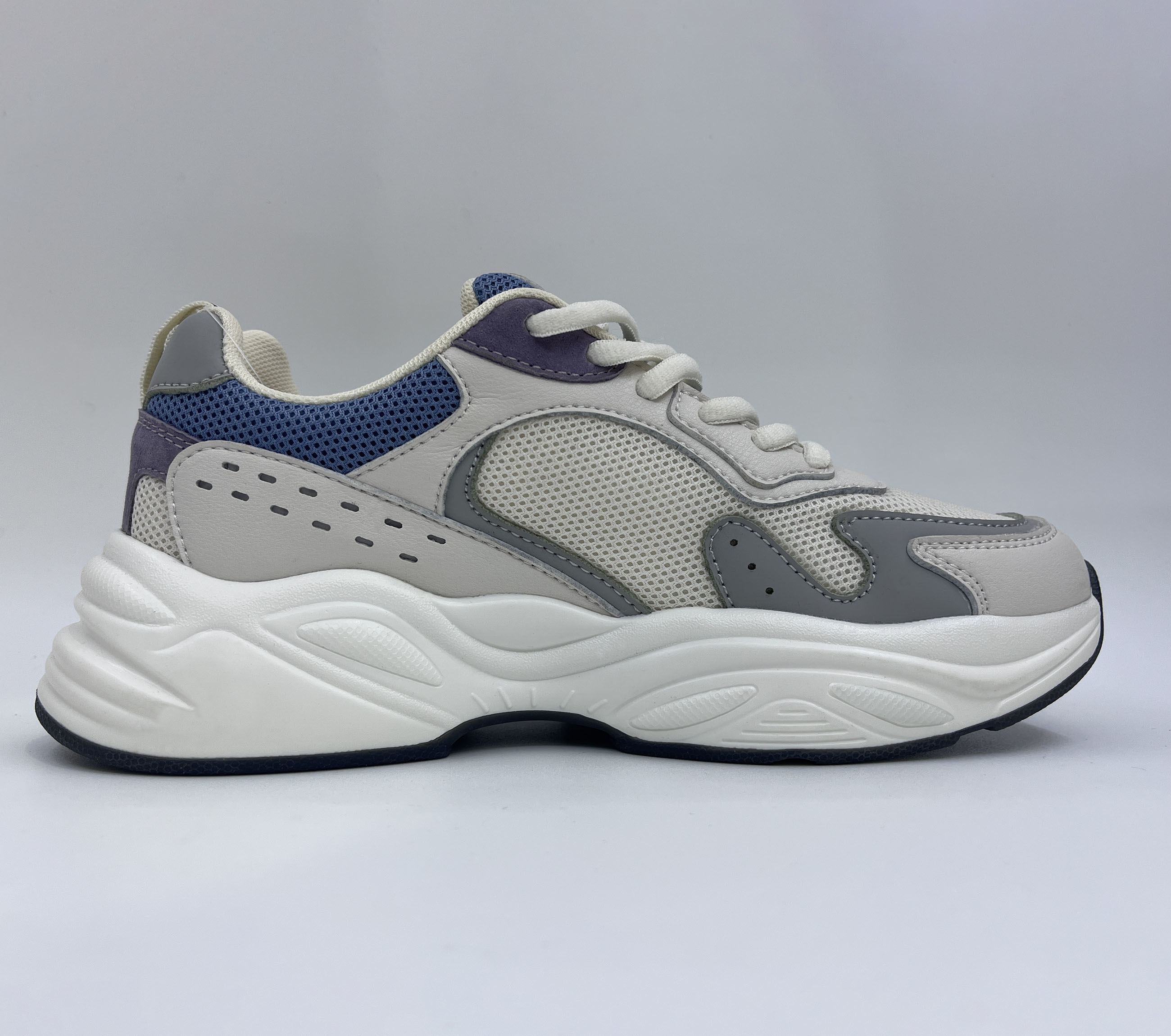 Cheap Pu and mesh upper breathable casual running sport shoes from China manufacturer
