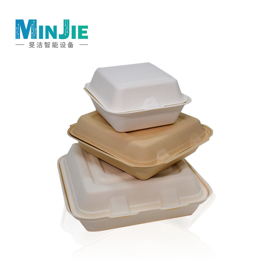 High-quality Molded Fiber Hinge Tray Food Packaging