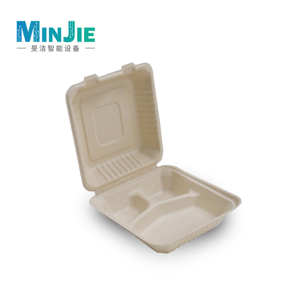 High-quality Molded Fiber Hinge Tray Food Packaging