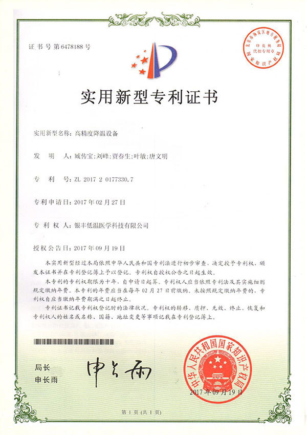 Patent Certificate