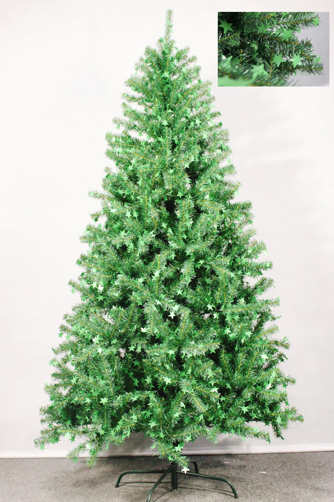 Hot sale  new product wholesales 210cm/7FT   PVC Star ornament luxury Christmas tree