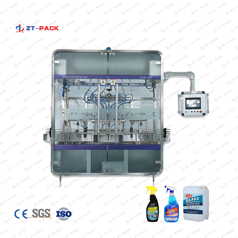 Glass Cleaner Filling Machine for low viscous liquid