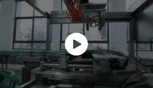 Chemical bottling production packing line