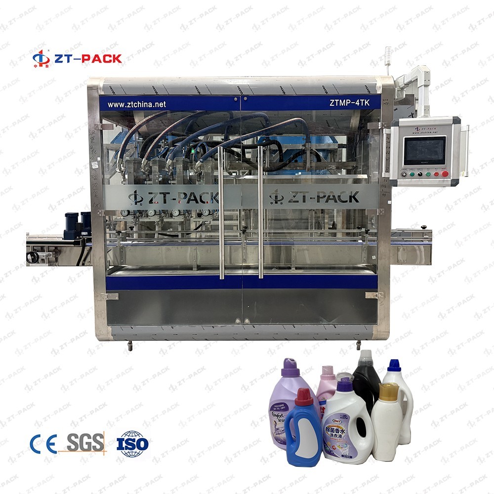 high speed full automatic shampoo lotion cream body woah 100ml-1L tracking magnetic pump filling machine with tracking capping machine package machines