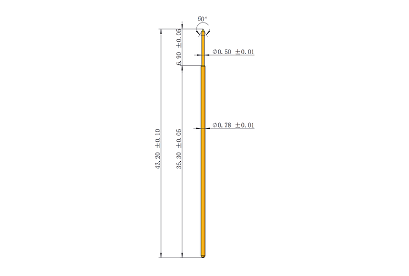 Common PCB spring test probe