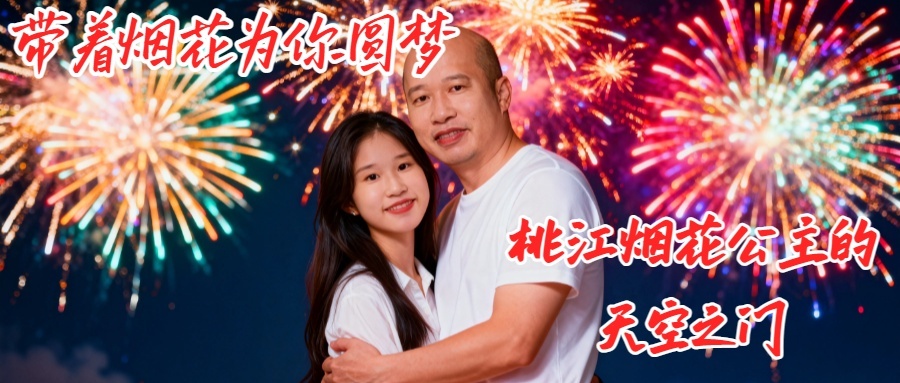 带着烟花为你圆梦丨桃江烟花公主的天空之门