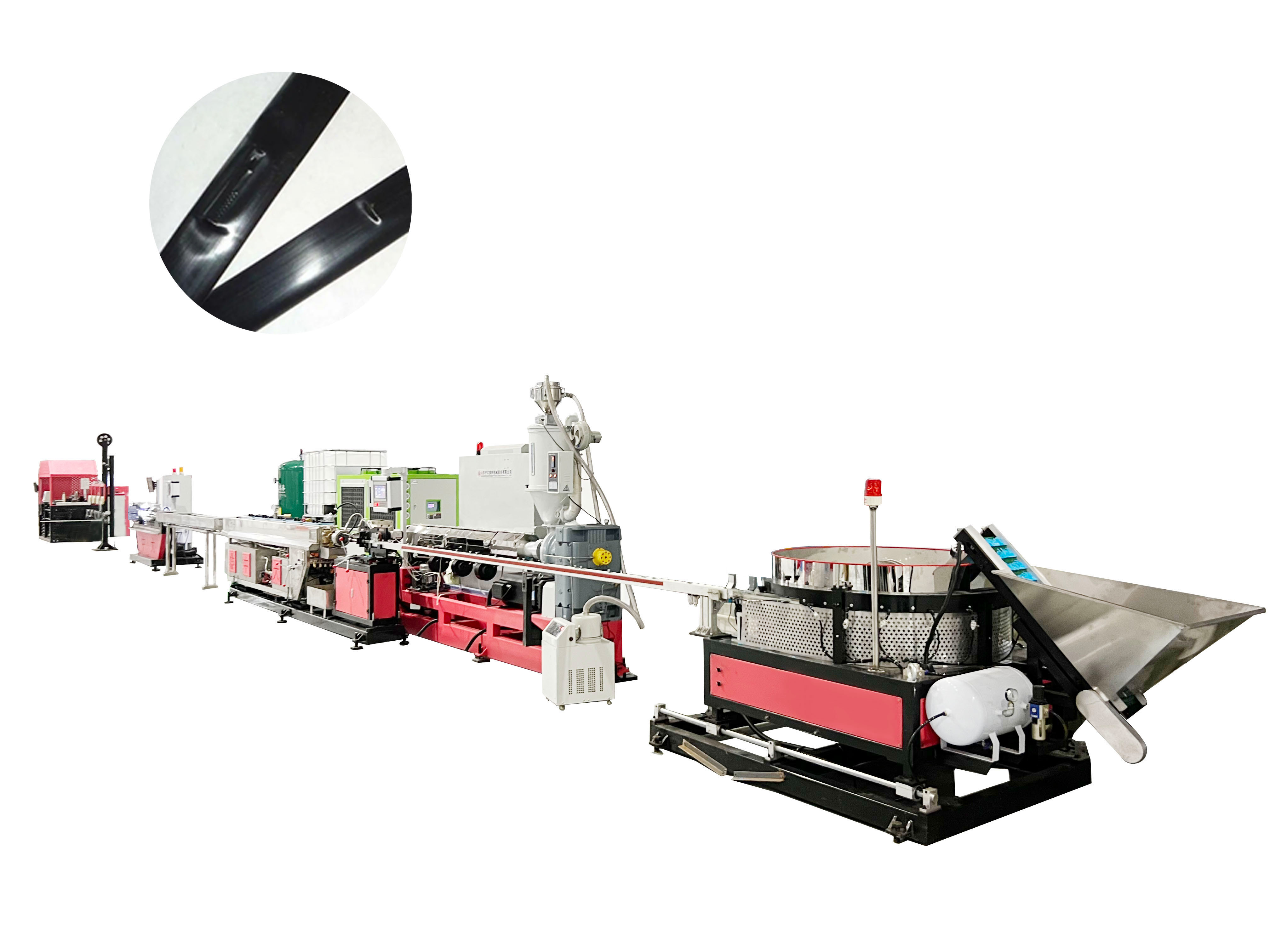 Inner flat emitter drip irrigation tape production line